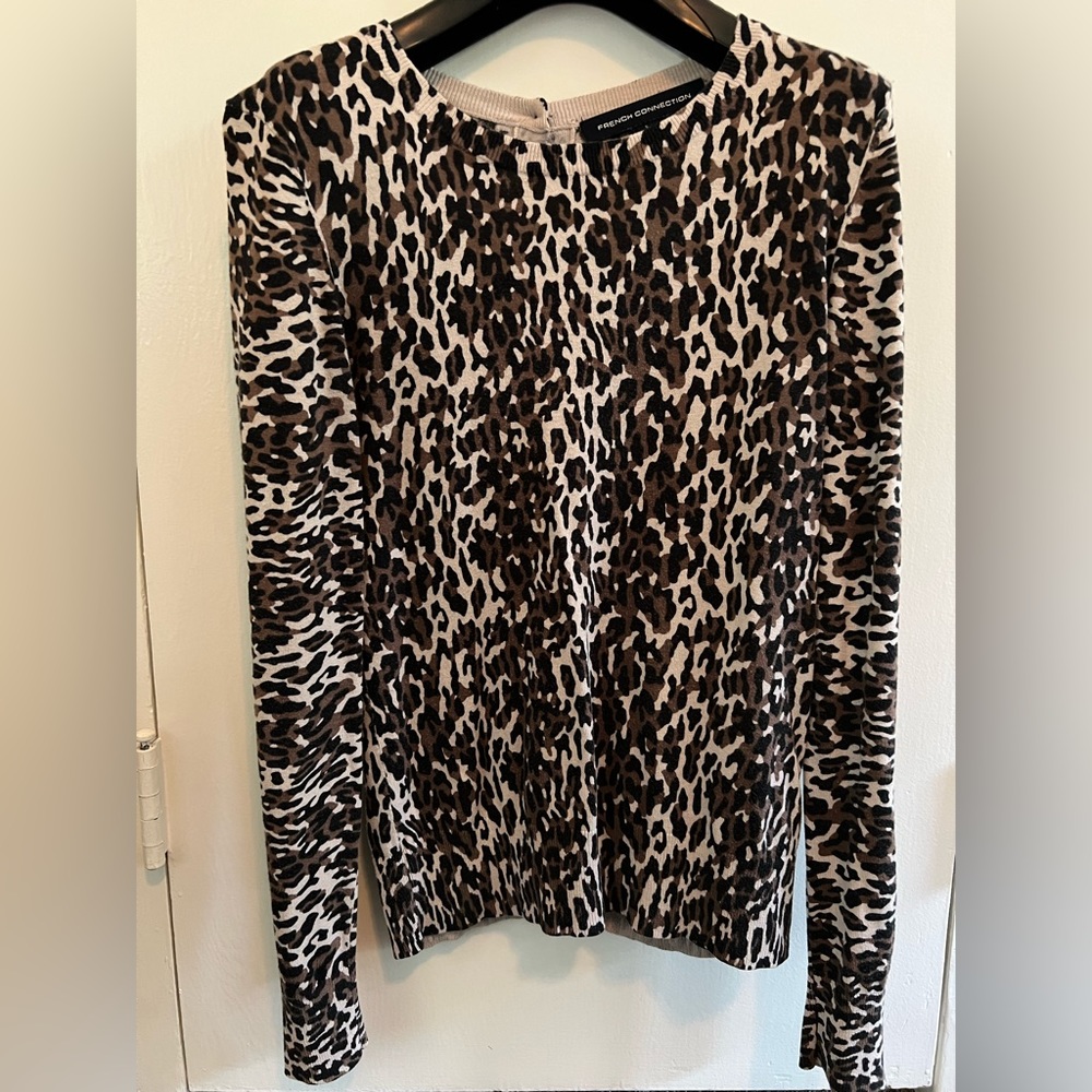 French Connection Leopard Print Sweater
